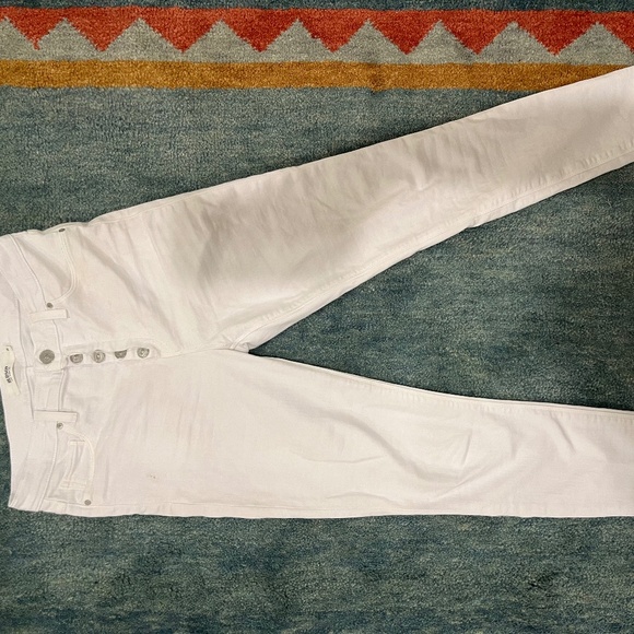 Hudson Barbara Super Skinny Button Down White Jeans Size 28 - Picture 1 of 4